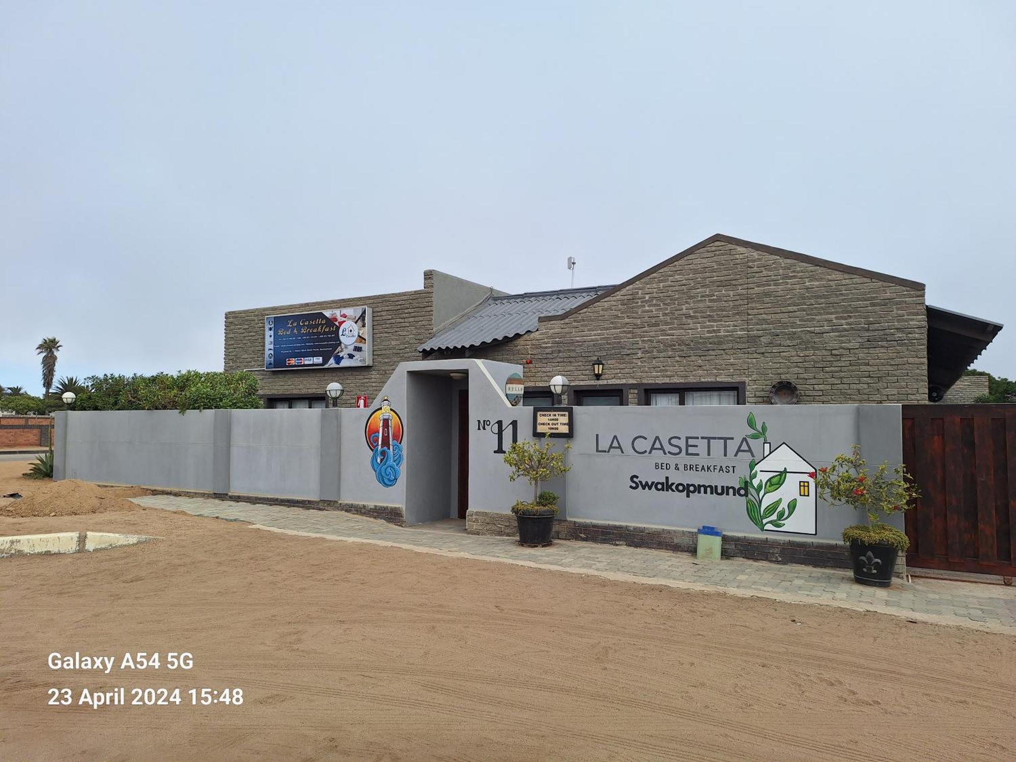 La Casetta Bed & Breakfast Swakopmund Kültér fotó